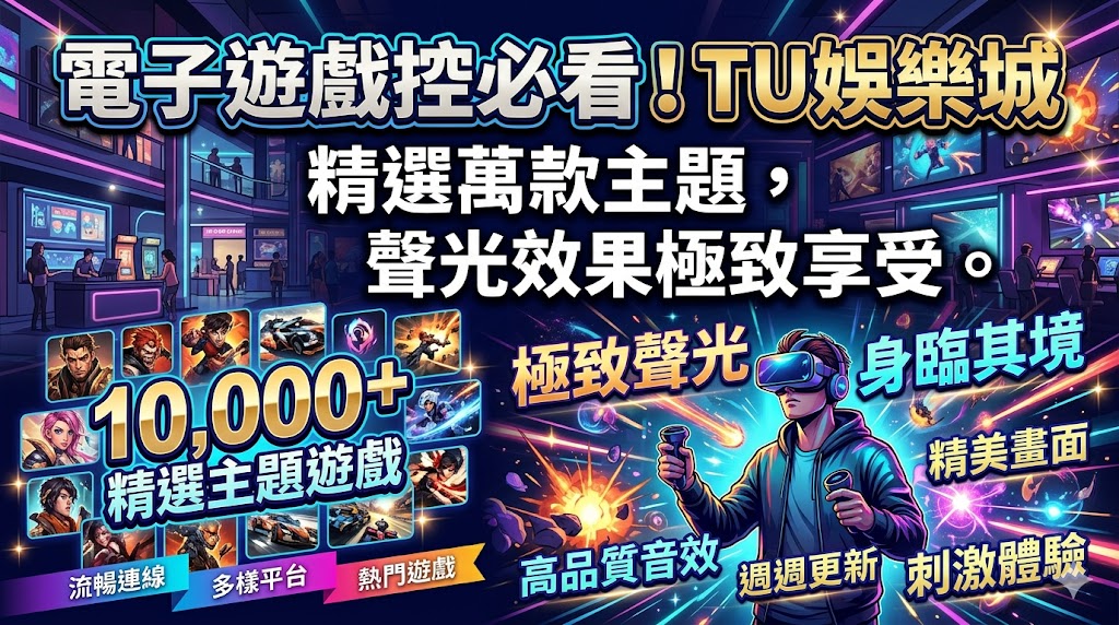 電子遊戲控必看！TU娛樂城 精選萬款主題，聲光效果極致享受。
