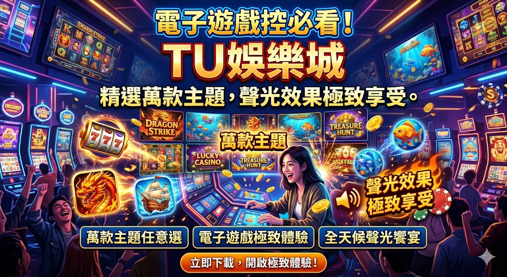 電子遊戲控必看！TU娛樂城 精選萬款主題，聲光效果極致享受。